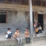 students outside their current school building