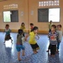 nursery school students playing in their new classroom