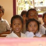 students in their new classroom