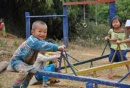 one of the nursery school students