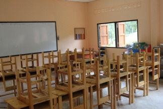 new furniture in the classrooms